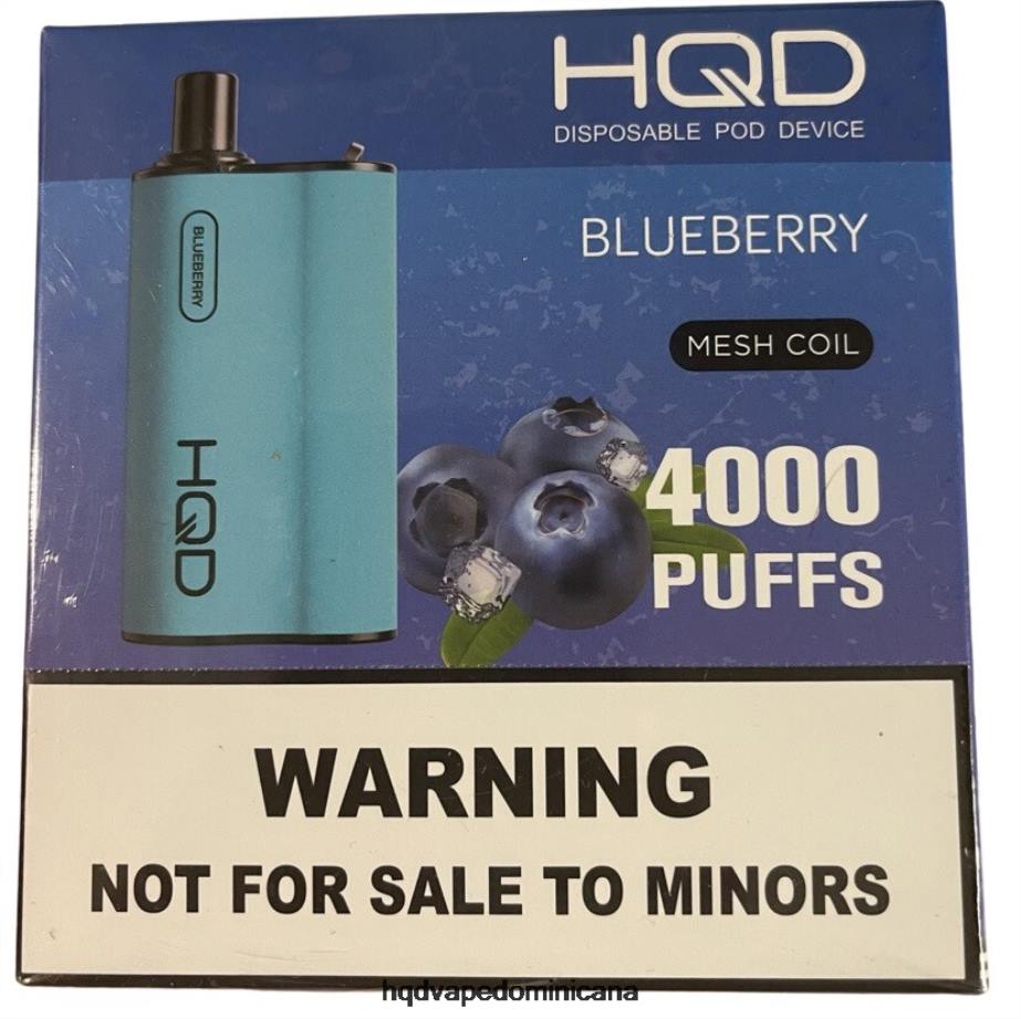 HQD BOX 4000 bocanadas arándano 68RF84 - HQD Vape Azua