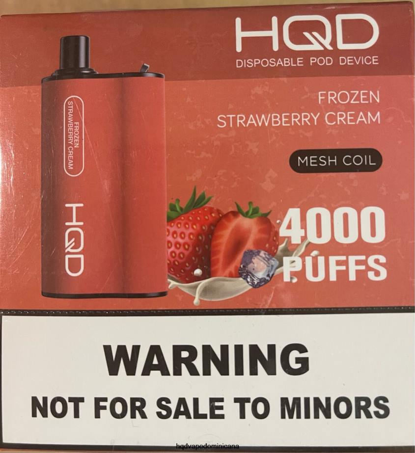 HQD BOX 4000 bocanadas crema de fresa congelada 68RF80 - Buy HQD Online