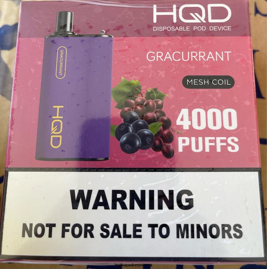 HQD BOX 4000 bocanadas grosella 68RF98 - HQD Desechable