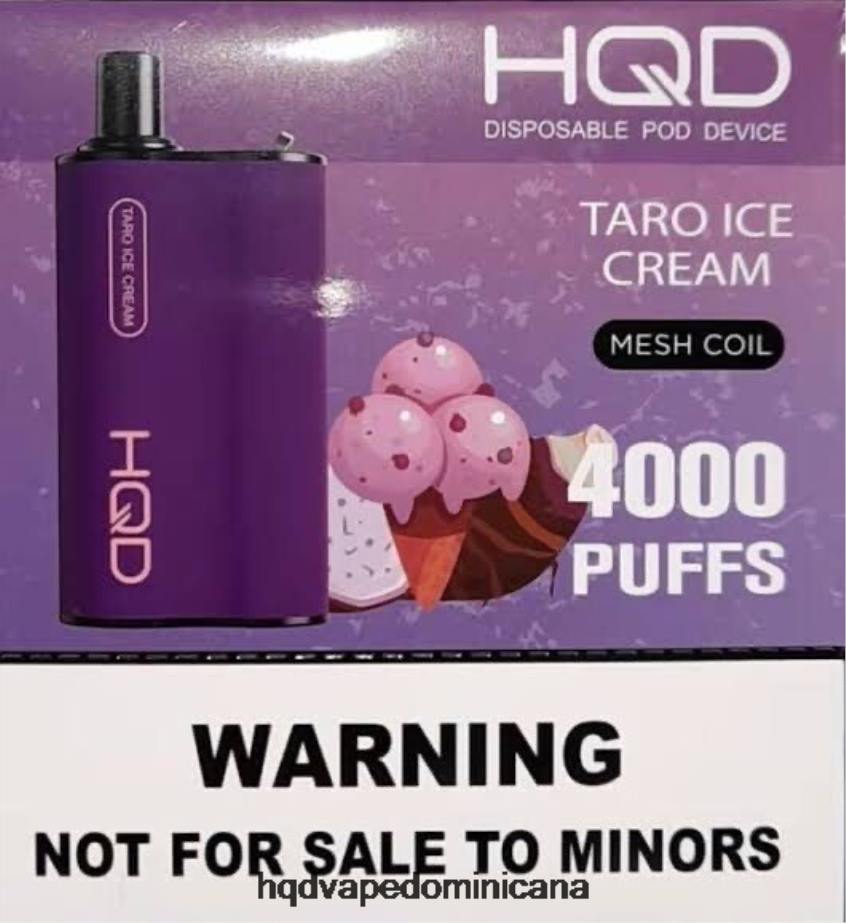 HQD BOX 4000 bocanadas helado de taro 68RF71 - HQD Vape Buy Online