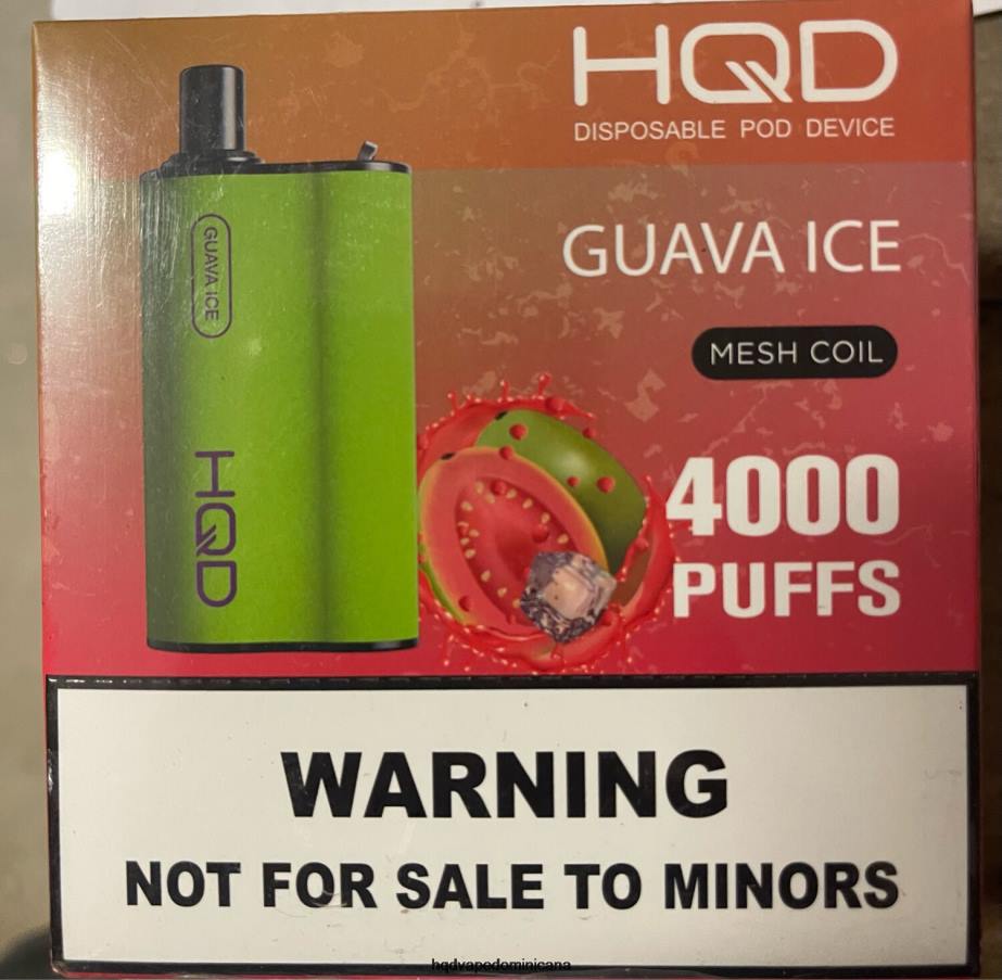 HQD BOX 4000 bocanadas hielo de guayaba 68RF109 - HQD Vape Sabores