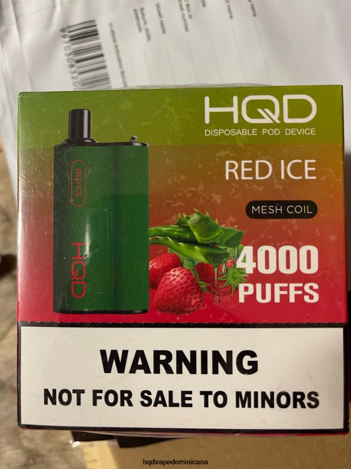 HQD BOX 4000 bocanadas hielo rojo 68RF106 - HQD Comprar