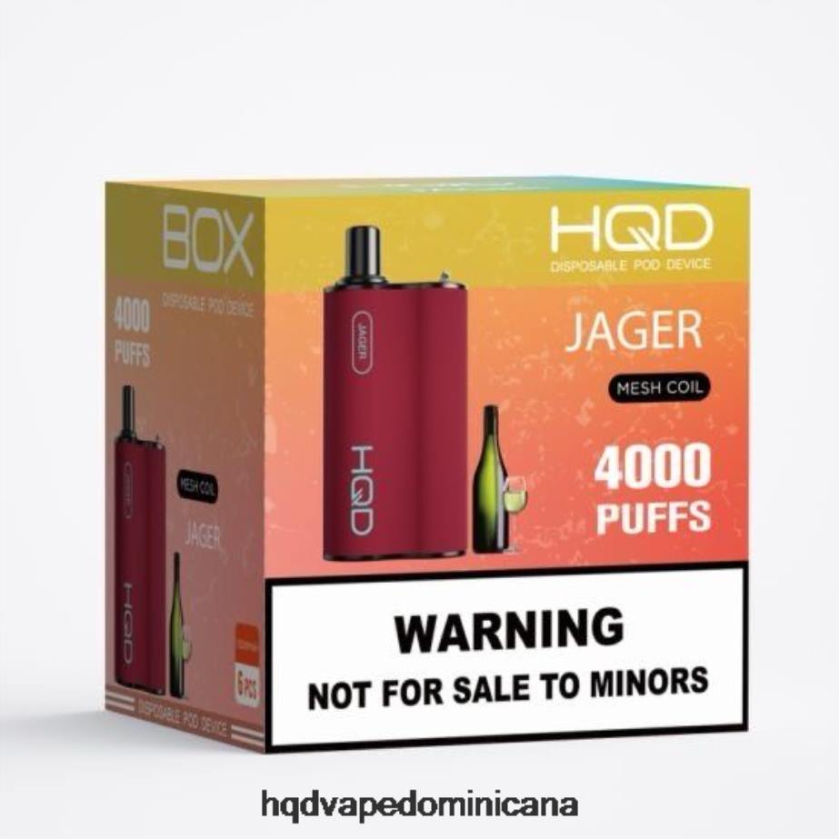 HQD BOX 4000 bocanadas jager 68RF113 - HQD Vape Store