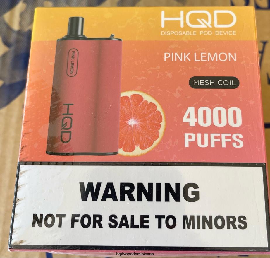 HQD BOX 4000 bocanadas limon rosa 68RF75 - HQD Vape Precio