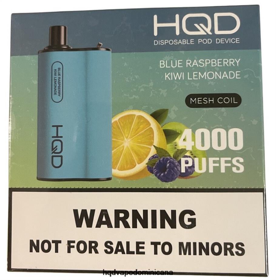 HQD BOX 4000 bocanadas limonada de kiwi, frambuesa y arándanos 68RF85 - HQD Vape Precio