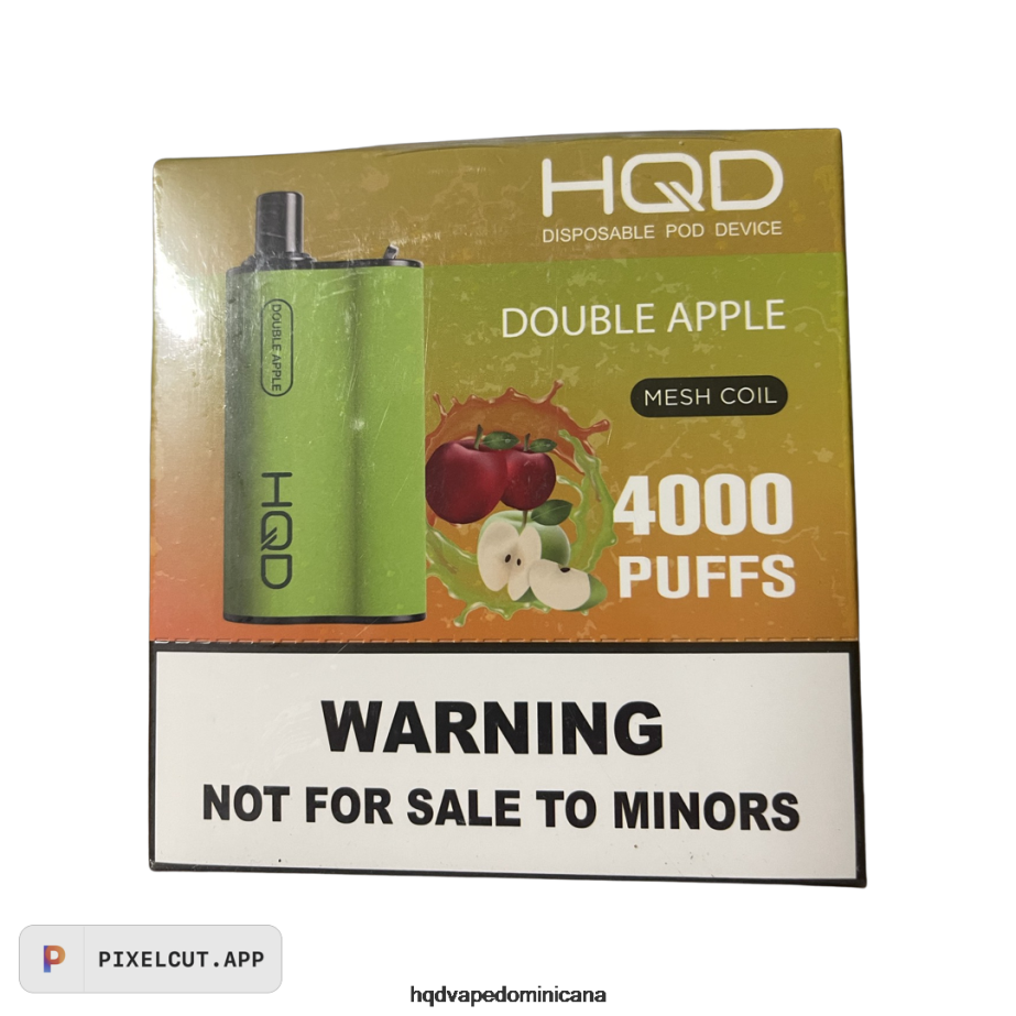 HQD BOX 4000 bocanadas manzana doble 68RF103 - HQD Vape Store