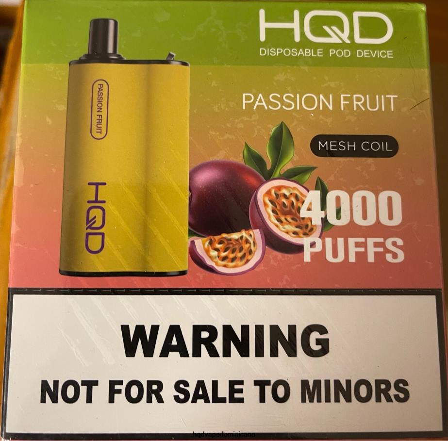 HQD BOX 4000 bocanadas maracuyá 68RF95 - HQD Vape Precio