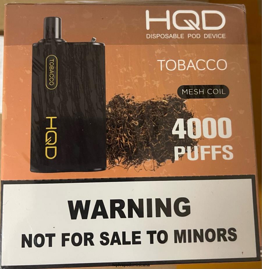 HQD BOX 4000 bocanadas tabaco 68RF96 - HQD Comprar