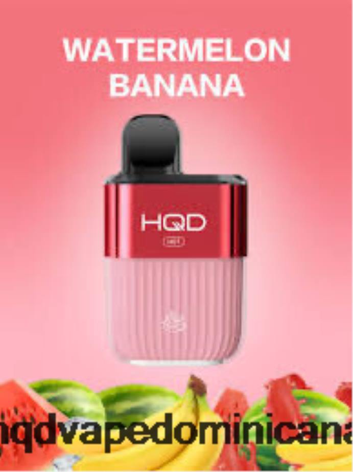 HQD HOT 5000 bocanadas plátano sandía 68RF57 - HQD Vape Dominicana
