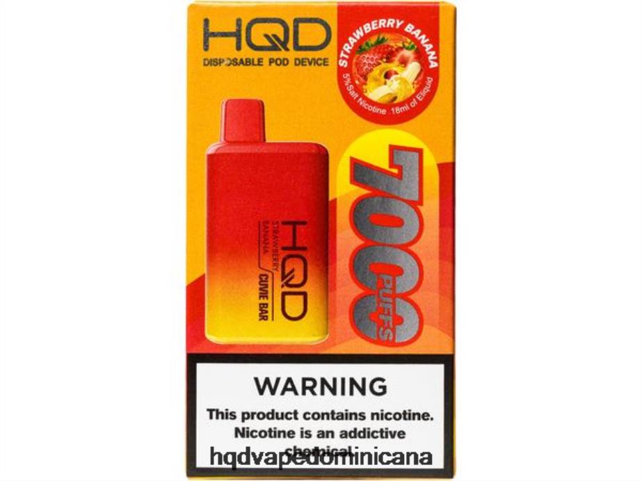 HQD CUVIE BAR desechable Fresa plátano 68RF253 - HQD Vape Store