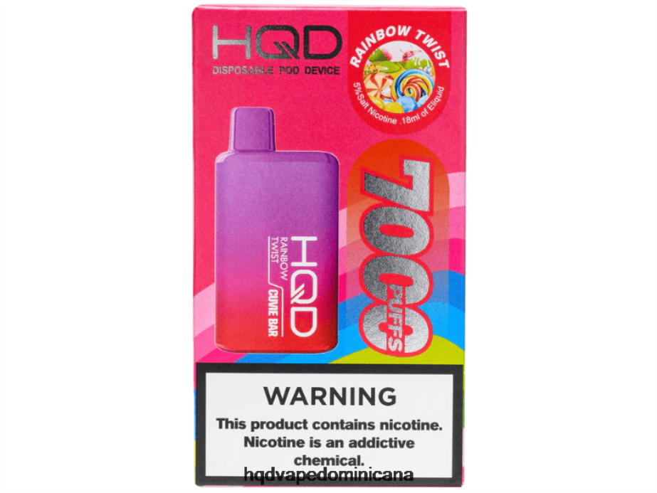 HQD CUVIE BAR desechable giro del arcoiris 68RF242 - HQD Vape Factory