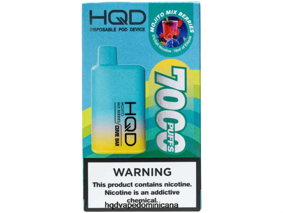 HQD CUVIE BAR desechable mezcla de mojitos con bayas 68RF224 - HQD Vape Azua