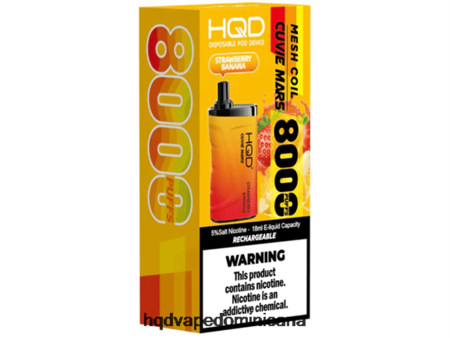 HQD CUVIE MARS desechable Fresa plátano 68RF255 - HQD Vape Precio