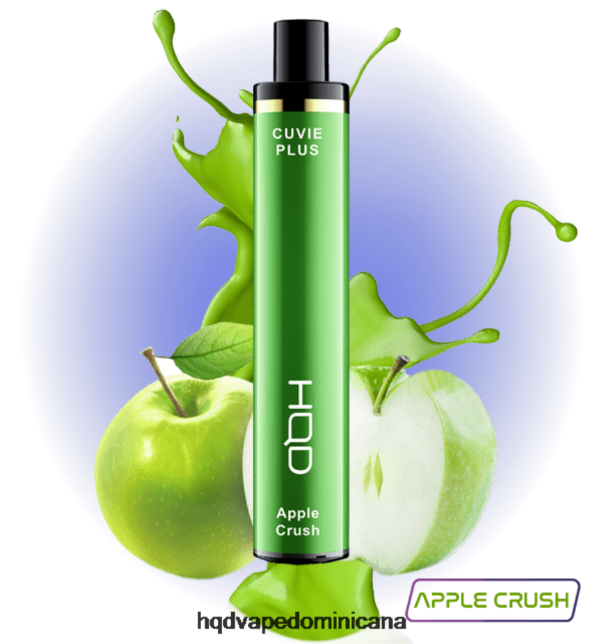 HQD CUVIE PLUS 1200 bocanadas aplastamiento de manzana 68RF125 - HQD Vape Precio