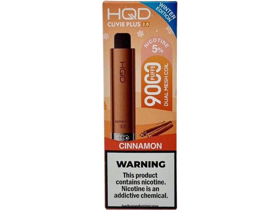 HQD CUVIE PLUS 2.0 (edición de invierno) canela 68RF273 - HQD Vape Store