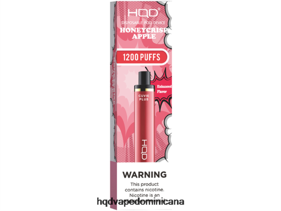 HQD CUVIE PLUS desechable manzana crujiente con miel 68RF175 - HQD Vape Precio