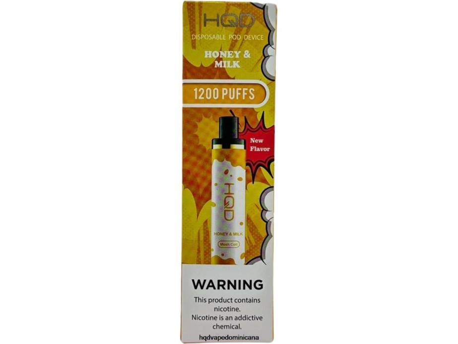 HQD CUVIE PLUS desechable miel y leche 68RF173 - HQD Vape Store
