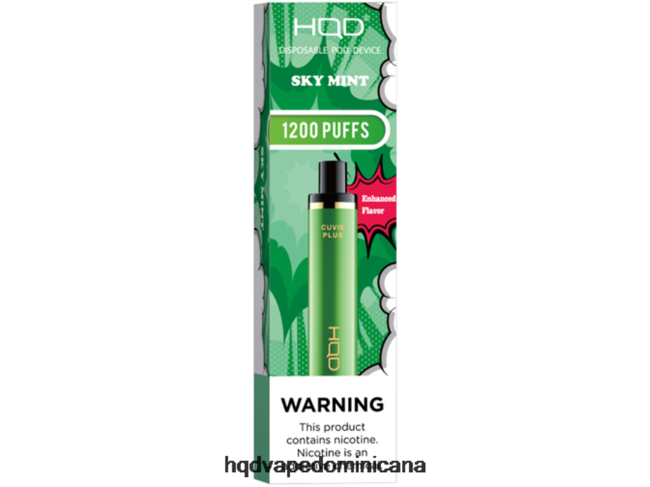 HQD CUVIE PLUS vaporizador desechable cielo menta 68RF250 - Buy HQD Online