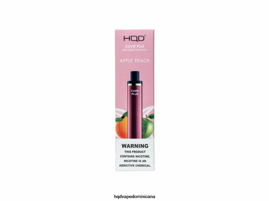HQD CUVIE PLUS vaporizador desechable durazno manzana 68RF127 - HQD Vape Dominicana