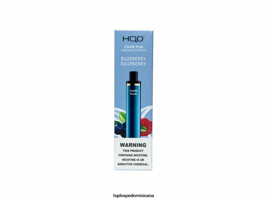 HQD CUVIE PLUS vaporizador desechable frambuesa arándano 68RF147 - HQD Vape Dominicana