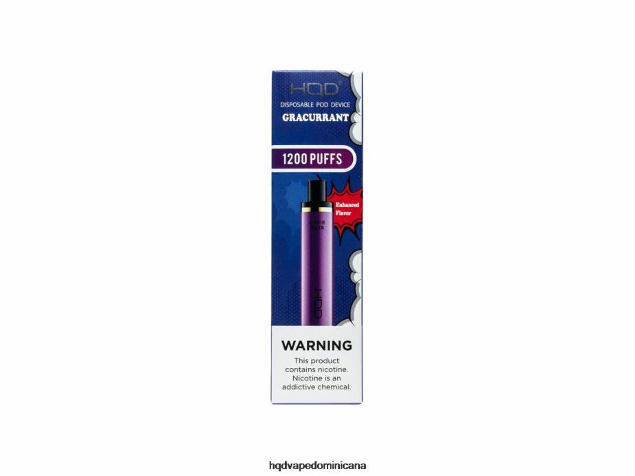 HQD CUVIE PLUS vaporizador desechable grosella 68RF167 - HQD Vape Dominicana