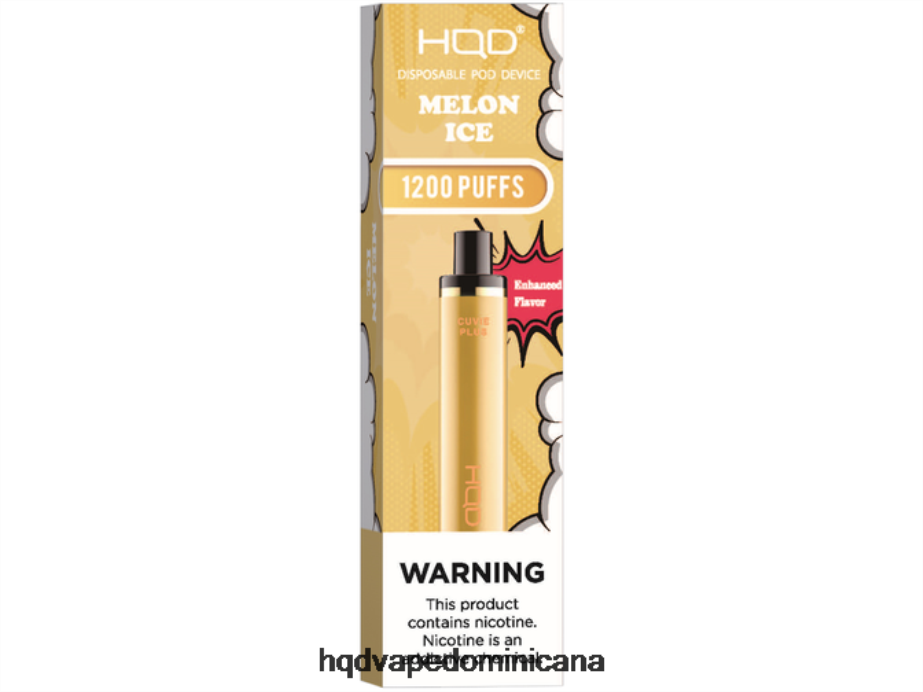 HQD CUVIE PLUS vaporizador desechable hielo de melón 68RF219 - HQD Vape Sabores