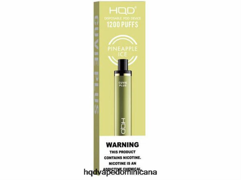 HQD CUVIE PLUS vaporizador desechable hielo de piña 68RF234 - HQD Vape Azua