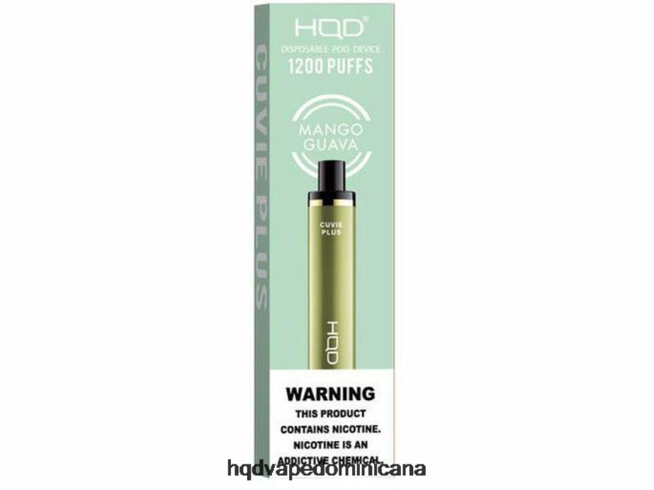 HQD CUVIE PLUS vaporizador desechable mango guayaba 68RF214 - HQD Vape Azua