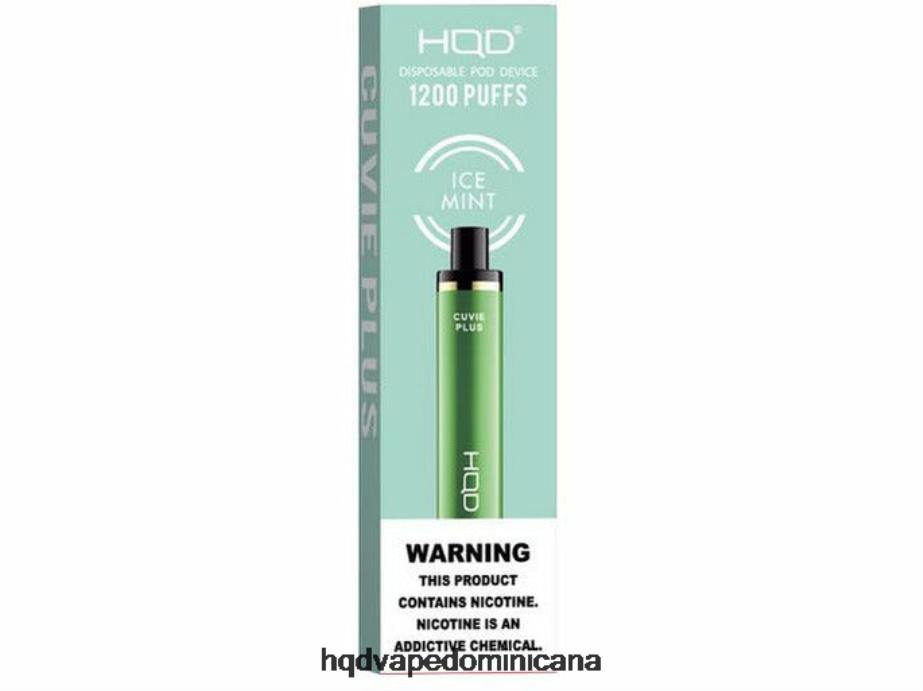 HQD CUVIE PLUS vaporizador desechable menta helada 68RF202 - HQD Vape Factory