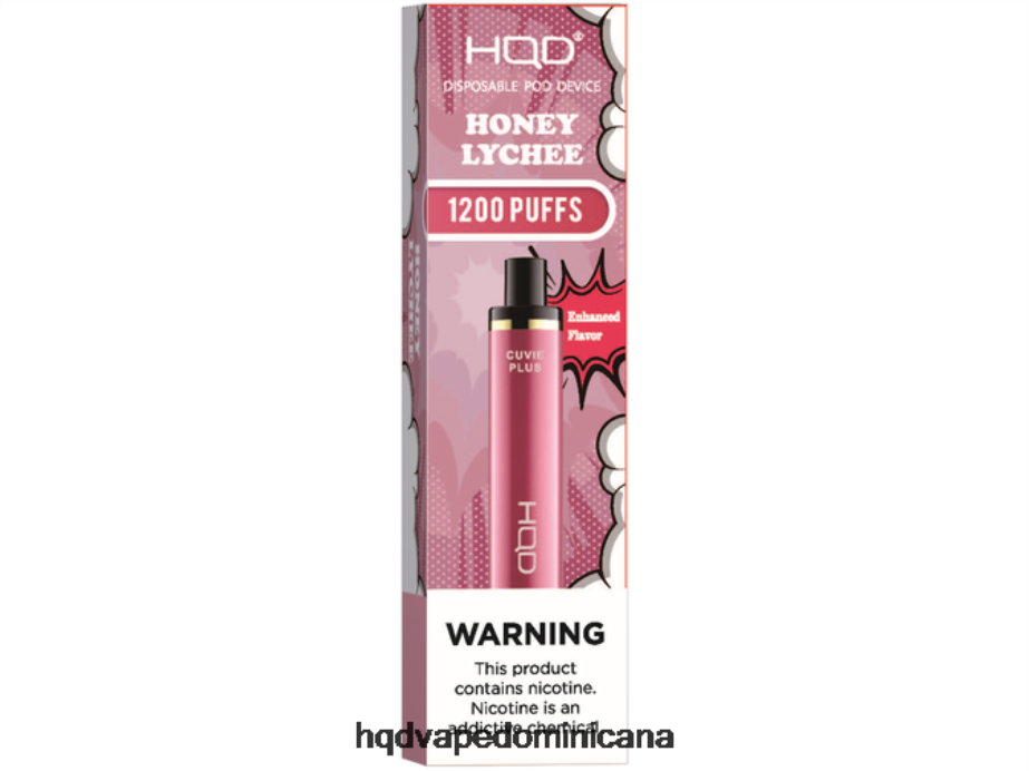 HQD CUVIE PLUS vaporizador desechable miel de lichi 68RF174 - HQD Vape Azua