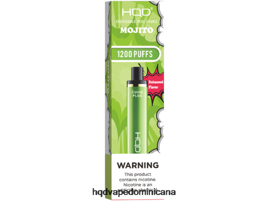 HQD CUVIE PLUS vaporizador desechable mojito 68RF223 - HQD Vape Store