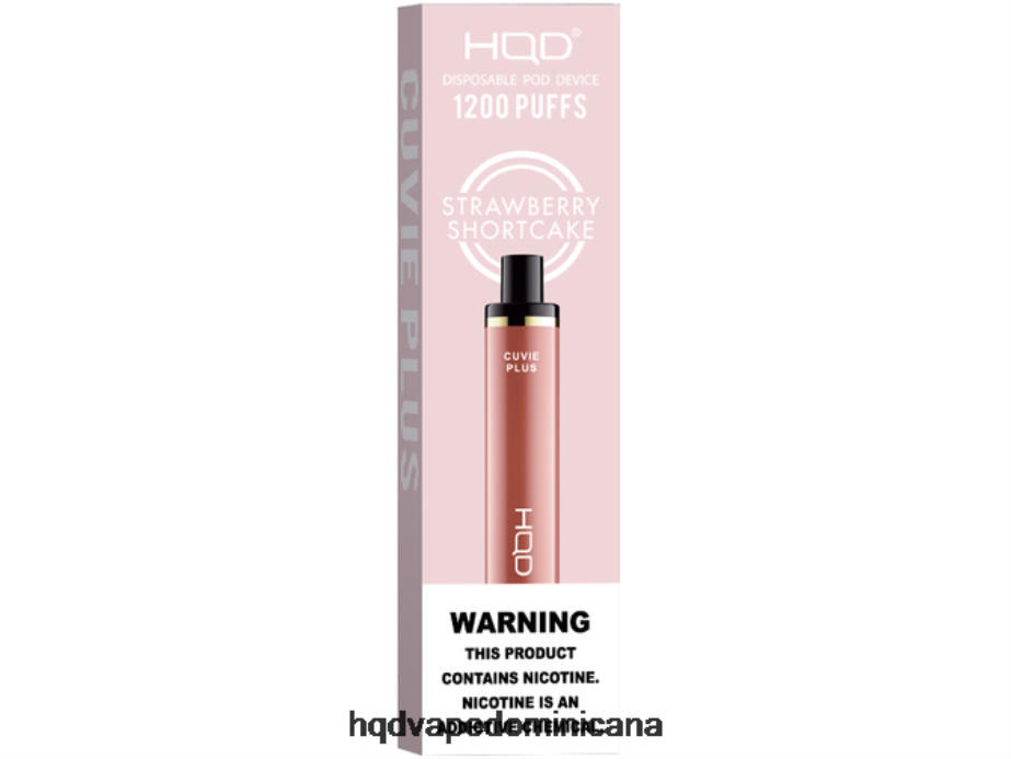 HQD CUVIE PLUS vaporizador desechable pastel de fresas 68RF259 - HQD Vape Sabores