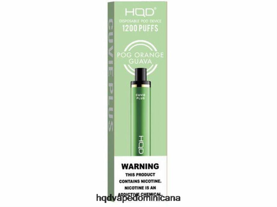 HQD CUVIE PLUS vaporizador desechable pog naranja guayaba 68RF238 - HQD Desechable