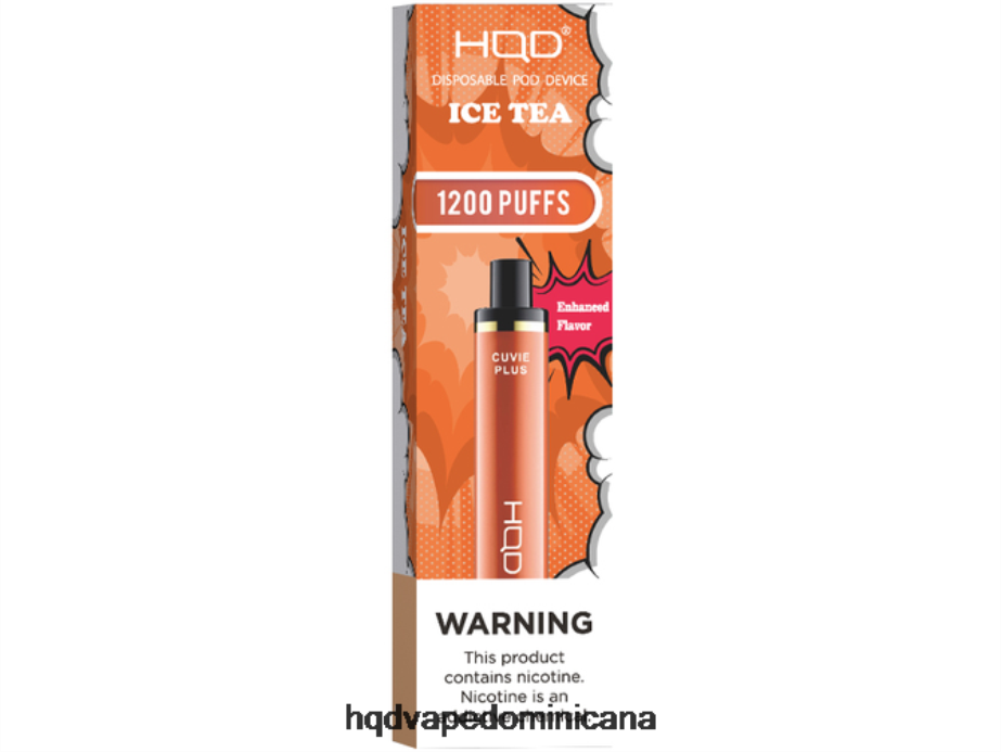 HQD CUVIE PLUS vaporizador desechable té helado 68RF203 - HQD Vape Store