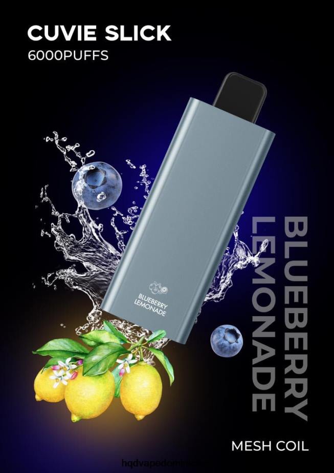 HQD CUVIE SLICK 6000 bocanadas limonada de arándanos resbaladiza 68RF38 - HQD Desechable