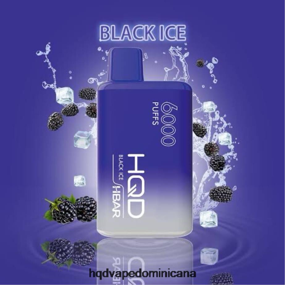HQD HBAR 6000 bocanadas hielo negro 68RF44 - HQD Vape Azua