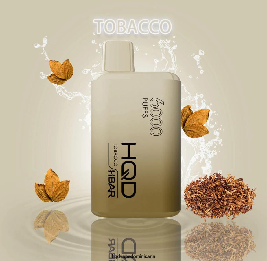 HQD HBAR 6000 bocanadas tabaco 68RF52 - HQD Vape Factory