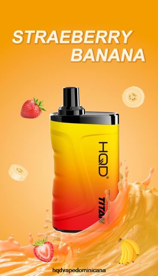 HQD TITAN 7000 bocanadas Fresa plátano 68RF13 - HQD Vape Store