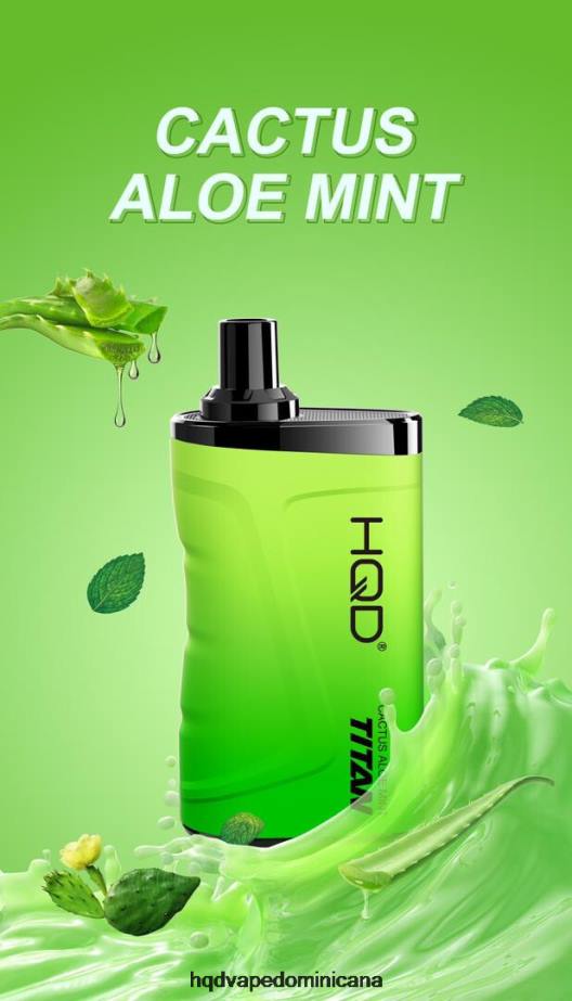 HQD TITAN 7000 bocanadas cactus aloe menta 68RF2 - HQD Vape Factory