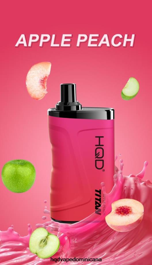 HQD TITAN 7000 bocanadas durazno manzana 68RF12 - HQD Vape Factory