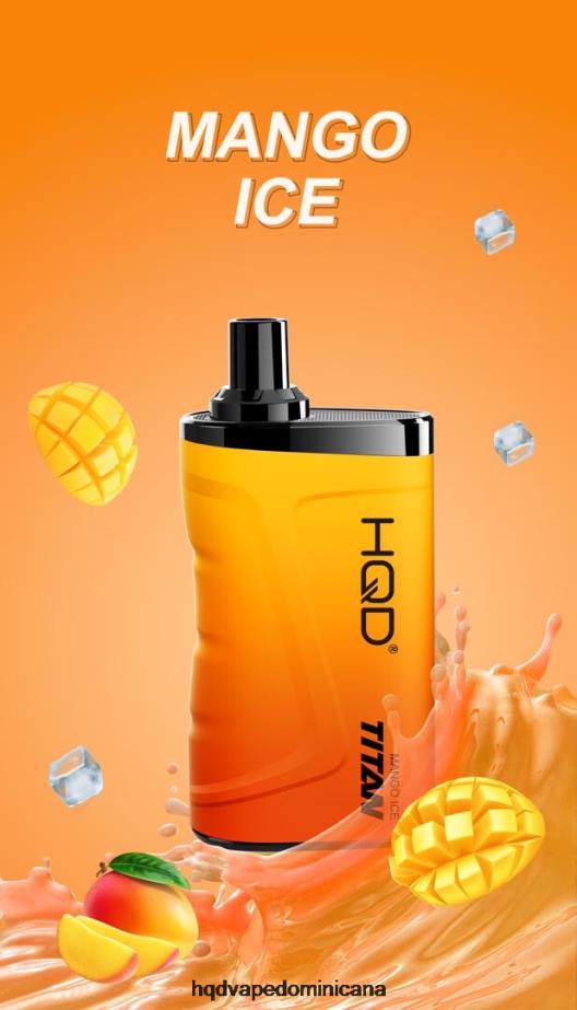 HQD TITAN 7000 bocanadas hielo de mango 68RF11 - HQD Vape Buy Online