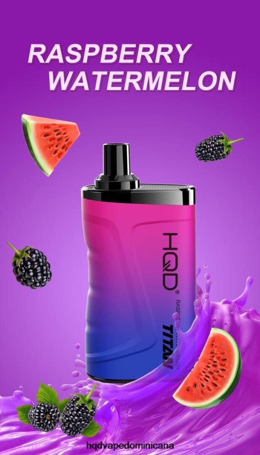 HQD TITAN 7000 bocanadas sandia frambuesa 68RF19 - HQD Vape Sabores